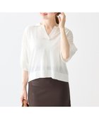 【アンフィーロ 自由区/UNFILO】の【洗える/接触冷感】フロスティコットン スキッパーニット オフ|ID: prp329100004269422 ipo3291000000033514943