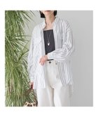 【アメリカンホリック/AMERICAN HOLIC】の接触冷感Wポケット袖タックシャツチュニック Stripe|ID: prp329100004269495 ipo3291000000031942533