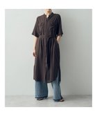 【イェッカ ヴェッカ/YECCA VECCA】のフレンチリネンシャツワンピース Brown|ID: prp329100004269572 ipo3291000000029672334