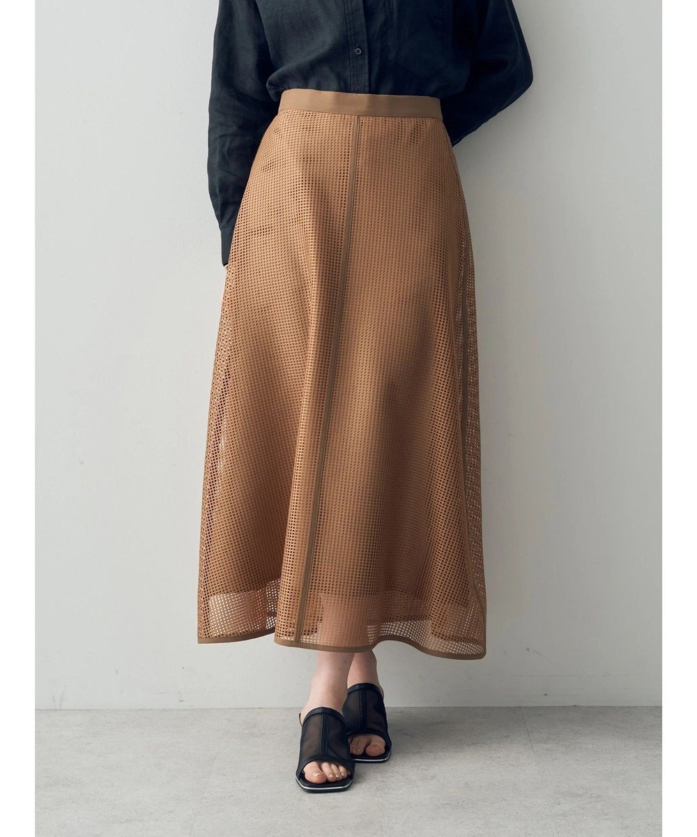 【イェッカ ヴェッカ/YECCA VECCA】のスクエアメッシュフレアスカート 人気、トレンドファッション・服の通販 founy(ファニー) 　ファッション　Fashion　レディースファッション　WOMEN　スカート　Skirt　Aライン/フレアスカート　Flared A-Line Skirts　スクエア　Square　フレア　Flare　ポケット　Pocket　メッシュ　Mesh　夏　Summer　春　Spring　S/S・春夏　Ss・Spring/Summer　 other-1|ID: prp329100004269594 ipo3291000000031977192
