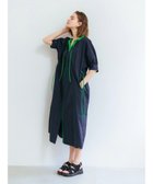 【イェッカ ヴェッカ/YECCA VECCA】のドロストギャザーシャツワンピース Navy|ID: prp329100004269608 ipo3291000000029672492