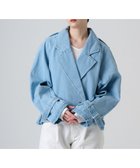 【リポトレンタアンニ/Ripo trenta anni】の【洗える】SHORT TRENCH CT デニムトレンチコート BLUE|ID: prp329100004269883 ipo3291000000029673627