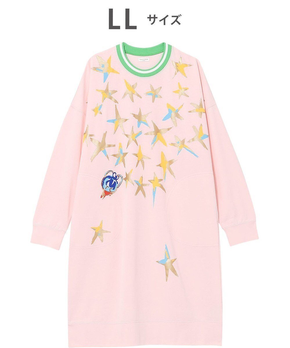 【ツモリチサト スリープ/tsumori chisato SLEEP】のツモリチサト チュニック 長袖 ルームウエア ミニ裏毛素材 レディース UNX565 /ワコール インテリア・キッズ・メンズ・レディースファッション・服の通販 founy(ファニー) 　ファッション　Fashion　レディースファッション　WOMEN　トップス・カットソー　Tops/Tshirt　春　Spring　チュニック　Tunic　長袖　Long Sleeve　ハンド　Hand　パジャマ　Pajamas　プリント　Print　ロング　Long　S/S・春夏　Ss・Spring/Summer　夏　Summer　旅行　Travel　ピンク|ID: prp329100004269939 ipo3291000000029673852