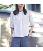 【ジェイ プレス/J.PRESS】の【洗える】ブロックドットプリント バンドカラー ブラウス ホワイト系5|ID: prp329100004270383 ipo3291000000032349109
