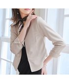 【ティアクラッセ/Tiaclasse】の【新色追加・洗える】ノーカラーカットソージャケット グレージュ|ID: prp329100004270588 ipo3291000000032466115