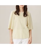 【自由区/JIYU-KU】の【洗える】リヨセルコットンストライプ カットソー オフ×ピスタチオ|ID: prp329100004270619 ipo3291000000031807231