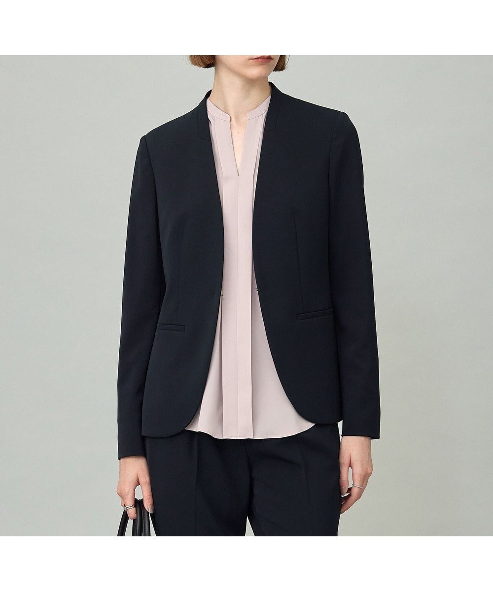 【アイシービー/iCB】の【防シワ・速乾・洗える】Fied ノーカラージャケット インテリア・キッズ・メンズ・レディースファッション・服の通販 founy(ファニー) ファッション Fashion レディースファッション Fashion for Women アウター Coat / Outerwear Collection レディースジャケット・軽アウター Jackets ノーカラージャケット / シンプル上品コーデ Collarless Jackets 洗える Machine Washable カッティング Cutting Detail カーディガン Cardigan, Knitwear ジャケット Jacket, Outerwear ストレッチ Stretch, Stretchy Fabric スーツ Suit, Formalwear セットアップ Set-Up, Coordinated Outfit チェック Check, Plaid, Tartan 人気 Popular, Best Seller ハイネック High Neck, Mock Neck フロント Front, Front Design ラップ Wrap, Wrap Design ワイド Wide, Wide Fit A/W・秋冬 Autumn/Winter S/S・春夏 SS, Spring/Summer, Warm Season 夏 Summer セレモニー Ceremony ビジネス 仕事 通勤 Business / Work / Commuting ネイビー系|ID: prp329100004270744 ipo3291000000033952449