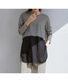 【アイシービー/iCB】の【WEB限定・洗える】 シアージャージーコンビ カットソー ブラックボーダー系|ID: prp329100004271205 ipo3291000000032663534