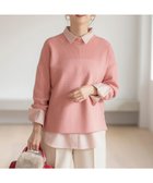 【エニィ スィス/any SiS】の【洗える】ウキウキ ニット 人気、トレンドファッション・服の通販 founy(ファニー) ファッション Fashion レディースファッション WOMEN トップス・カットソー Tops/Tshirt ニット Knit Tops A/W・秋冬 Aw・Autumn/Winter・Fw・Fall-Winter アクリル Acrylic ストレッチ Stretch スリット Slit セーター Sweater エレガント 上品 Elegant 切替 Switching NEW・新作・新着・新入荷 New Arrivals 春 Spring 洗える Washable thumbnail ピンク|ID: prp329100004271281 ipo3291000000029702717