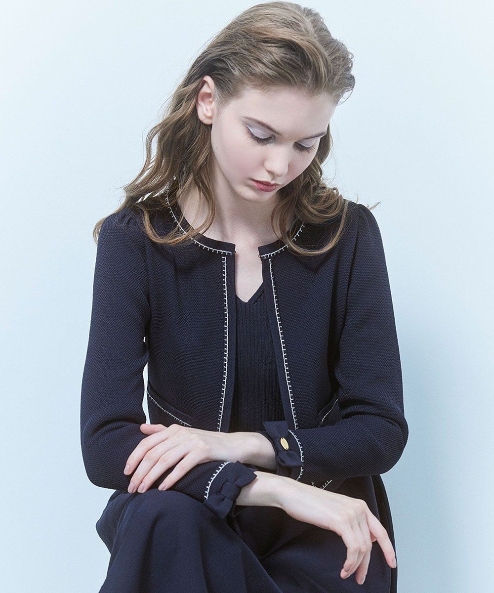【トッカ/TOCCA】の【洗える】ROSY FUTURE ニットジャケット インテリア・キッズ・メンズ・レディースファッション・服の通販 founy(ファニー) 　ファッション　Fashion　レディースファッション　Ladies' Fashion Online　2025年　2025　2025春夏・S/S　Ss,Spring/Summer,2025　カーディガン　Cardigan　ジャケット　Jacket　夏　Summer　S/S・春夏　Ss・Spring/Summer　洗える　Washable　A/W・秋冬　Aw・Autumn/Winter・Fw・Fall-Winter　ネイビー|ID: prp329100004271300 ipo3291000000032457224