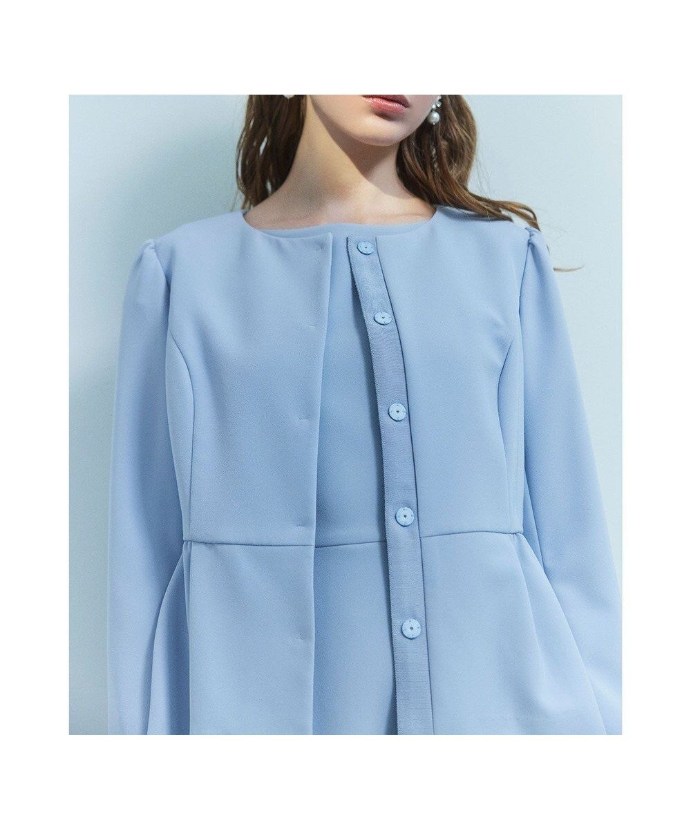 【トッカ/TOCCA】の【洗える】FLY FRERRY ジャケット インテリア・キッズ・メンズ・レディースファッション・服の通販 founy(ファニー) 　ファッション　Fashion　レディースファッション　WOMEN　アウター　Coat Outerwear　ジャケット　Jackets　ノーカラージャケット　No Collar Leather Jackets　2025年　2025　2025春夏・S/S　Ss,Spring/Summer,2025　ジャケット　Jacket　夏　Summer　S/S・春夏　Ss・Spring/Summer　洗える　Washable　A/W・秋冬　Aw・Autumn/Winter・Fw・Fall-Winter　ブルー|ID: prp329100004271308 ipo3291000000031979265