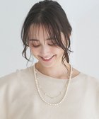 【エニィ スィス/any SiS】のジュエルパール調2連 ネックレス キスカ|ID: prp329100004271315 ipo3291000000034282332