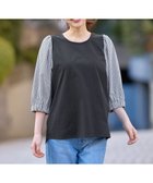 【エニィファム/any FAM】の【洗濯機可】布帛コンビプルオーバー 人気、トレンドファッション・服の通販 founy(ファニー) ファッション Fashion レディースファッション WOMEN トップス・カットソー Tops/Tshirt シャツ/ブラウス Shirts/Blouses ロング / Tシャツ T-Shirts プルオーバー Pullover カットソー Cut and Sewn インナー Inner カットソー Cut And Sew キャミワンピース Cami Dress コンビ Combination ストレッチ Stretch スリーブ Sleeve デニム Denim ドッキング Docking フェミニン Feminine 夏 Summer 春 Spring S/S・春夏 Ss・Spring/Summer thumbnail ブラックギンガム|ID: prp329100004271404 ipo3291000000031982424