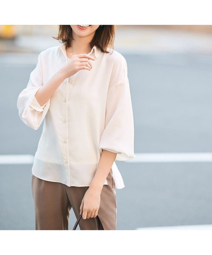 【エニィ スィス/any SiS】の【接触冷感】シアー ブラウス インテリア・キッズ・メンズ・レディースファッション・服の通販 founy(ファニー) https://founy.com/ ファッション Fashion レディースファッション Fashion for Women トップス・カットソー Cut & Sew Tops シャツ・ブラウス・オフィスカジュアル Elegant Blouses & Button-Ups おすすめ Recommended / Our Picks キャミソール Camisole, Spaghetti Strap Top シアー Sheer, See-Through タンク Tank Top, Sleeveless Top トレンド Trend, Trending Now フェミニン Feminine, Girly エレガント 上品 Elegant 夏 Summer 春 Spring S/S・春夏 SS, Spring/Summer, Warm Season |ID: prp329100004271412 ipo3291000000033606022