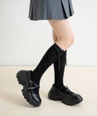 【ウィゴー/WEGO】のリボンリブハイソックス ブラック|ID: prp329100004271430 ipo3291000000029703470