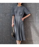 【23区/NIJYUSANKU】の【洗える】エフォートレスダブルクロス バルーンスリーブ ワンピース グレー系|ID: prp329100004271548 ipo3291000000031951034