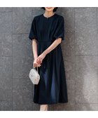 【23区/NIJYUSANKU】の【洗える】エフォートレスダブルクロス バルーンスリーブ ワンピース ネイビー系|ID: prp329100004271548 ipo3291000000032778137