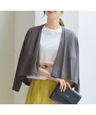 【自由区/JIYU-KU】の【アンサンブル対応・洗える】ハンディ カーディガン ショート丈 スレート|ID: prp329100004271655 ipo3291000000034464286