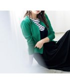 【ティアクラッセ/Tiaclasse】の【洗える】長袖サマーニットカーディガン ダークグリーン|ID: prp329100004271672 ipo3291000000031984477