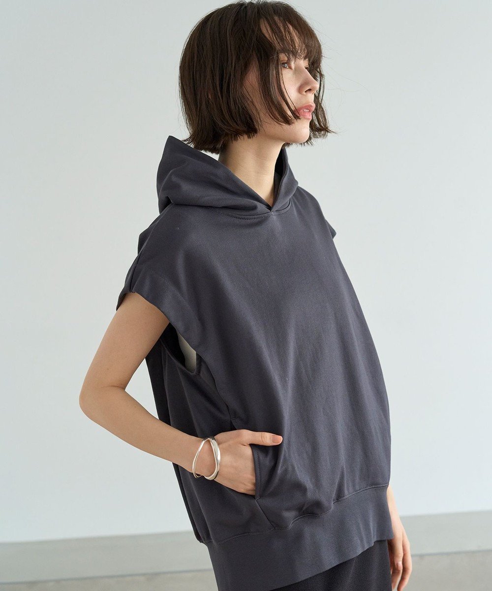 【アンフィーロ 自由区/UNFILO】の【吸水速乾/洗える】スウェットフーディー 人気、トレンドファッション・服の通販 founy(ファニー) 　ファッション　Fashion　レディースファッション　WOMEN　トップス・カットソー　Tops/Tshirt　パーカ　Sweats　スウェット　Sweat　春　Spring　洗える　Washable　カットソー　Cut And Sew　吸水　Water Absorption　スウェット　Sweat　タンブラー　Tumbler　ベスト　Vest　ループ　Loop　S/S・春夏　Ss・Spring/Summer　夏　Summer　 other-1|ID: prp329100004271685 ipo3291000000031962731
