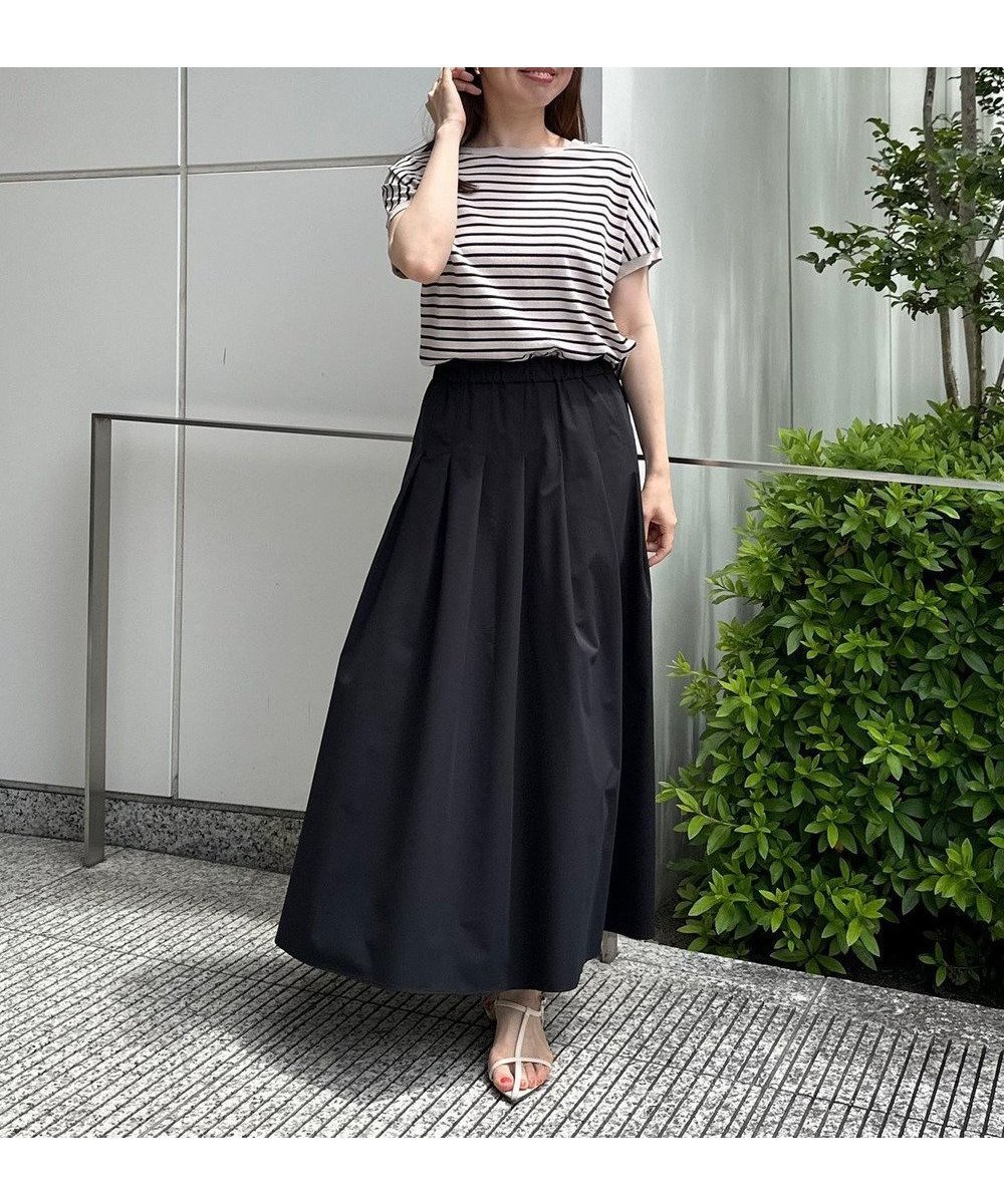 【アンフィーロ 自由区/UNFILO】のFINE MOVE タックフレアスカート インテリア・キッズ・メンズ・レディースファッション・服の通販 founy(ファニー) 　ファッション　Fashion　レディースファッション　Fashion for Women　スカート　Skirts　Aライン・フレアスカート　A-Line & Flared Skirts　イエロー　Yellow　春　Spring　洗える　Machine Washable　軽量　Lightweight, Ultra Light　ストレッチ　Stretch, Stretchy Fabric　タフタ　Taffeta, Structured Fabric　バランス　Balance, Style Balance　フィット　Fit, Slim Fit　S/S・春夏　SS, Spring/Summer, Warm Season　おすすめ　Recommended / Our Picks　夏　Summer　ブラック|ID: prp329100004271769 ipo3291000000035594645