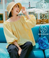 【アンフィーロ 自由区/UNFILO】の【撥水/軽量/UVケア】FINE MOVE 2WAYギャザーブラウス 人気、トレンドファッション・服の通販 founy(ファニー) ファッション Fashion レディースファッション WOMEN トップス・カットソー Tops/Tshirt シャツ/ブラウス Shirts/Blouses オフショルダー Off Shoulder 春 Spring 洗える Washable ギャザー Gather 軽量 Lightweight ストレッチ Stretch タフタ Taffeta デニム Denim トレンド Trend フィット Fit フェミニン Feminine ボトム Bottom ラウンド Round リボン Ribbon S/S・春夏 Ss・Spring/Summer 再入荷 Restock/Back In Stock/Re Arrival おすすめ Recommend 夏 Summer エレガント 上品 Elegant |ID:prp329100004271775
