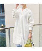 【ティアクラッセ/Tiaclasse】の【洗える】リネンミックススキッパーシャツワンピース オフホワイト|ID: prp329100004271797 ipo3291000000032050420