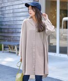 【ティアクラッセ/Tiaclasse】の【洗える】リネンミックススキッパーシャツワンピース ベージュ|ID: prp329100004271797 ipo3291000000032050421