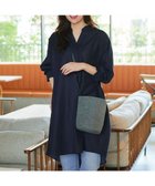 【ティアクラッセ/Tiaclasse】の【洗える】リネンミックススキッパーシャツワンピース ネイビー|ID: prp329100004271797 ipo3291000000032579095