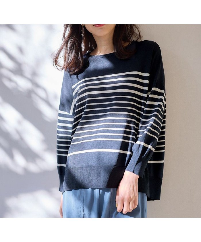 【エニー/ANY】の【洗濯機可/接触冷感/UVカット】ゆるチュニックニット インテリア・キッズ・メンズ・レディースファッション・服の通販 founy(ファニー) https://founy.com/ ファッション Fashion レディースファッション Fashion for Women トップス・カットソー Cut & Sew Tops ニット Knit Tops & Sweaters セーター Sweater, Knitwear チュニック Tunic, Long Top デニム Denim, Jeans Material 夏 Summer 春 Spring S/S・春夏 SS, Spring/Summer, Warm Season |ID: prp329100004271824 ipo3291000000034201523