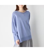【エニー/ANY】の【洗濯機可/接触冷感/UVカット】ゆるチュニックニット サックス|ID: prp329100004271824 ipo3291000000034201531