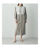 【イェッカ ヴェッカ/YECCA VECCA】のレイヤード風シャツワンピース Beige|ID: prp329100004272122 ipo3291000000029682211