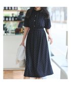 【エニィ スィス/any SiS】の【接触冷感・吸水速乾・UVケア】エアリードレープスムース ワンピース ネイビー系|ID: prp329100004272154 ipo3291000000033247120