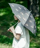 【アンドウール/AND WOOL】の〈UVカット率99%以上・一級遮光生地・晴雨兼用〉野ばら刺繍の日傘 (長傘タイプ) グレー|ID: prp329100004272275 ipo3291000000029705961