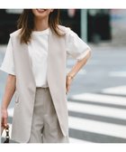 【アンフィーロ 自由区/UNFILO】のTENNEN TOUCH ミドルジレ 人気、トレンドファッション・服の通販 founy(ファニー) ファッション Fashion レディースファッション Fashion for Women アウター Coat / Outerwear Collection トップス・カットソー Cut & Sew Tops ベスト&ジレ / 重ね着スタイル Vests & Gilets ウォッシャブル Machine Washable 春 Spring 洗える Machine Washable ジャケット Jacket, Outerwear ストレッチ Stretch, Stretchy Fabric セットアップ Set-Up, Coordinated Outfit ベスト Vest, Waistcoat ワイド Wide, Wide Fit S/S・春夏 SS, Spring/Summer, Warm Season おすすめ Recommended / Our Picks 夏 Summer thumbnail ベージュ|ID: prp329100004272279 ipo3291000000033349035