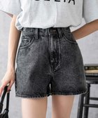 【ウィゴー/WEGO】の台形デニムショートパンツ ブラックその他|ID: prp329100004272290 ipo3291000000029706022