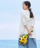 【ティアクラッセ/Tiaclasse】の【洗える新色追加・洗える】サマーニットフードロングカーディガン オフホワイト|ID: prp329100004272326 ipo3291000000033591826