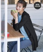 【ティアクラッセ/Tiaclasse】の【洗える新色追加・洗える】サマーニットフードロングカーディガン ブラック|ID: prp329100004272326 ipo3291000000033591831