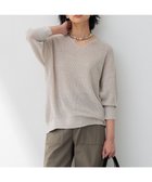 【23区/NIJYUSANKU】の【洗える】ピュアリネン Vネック ニット ブラウン系5|ID: prp329100004272429 ipo3291000000029683153