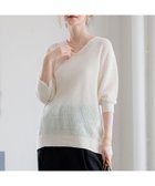 【23区/NIJYUSANKU】の【洗える】ピュアリネン Vネック ニット アイボリー系|ID: prp329100004272429 ipo3291000000029706416