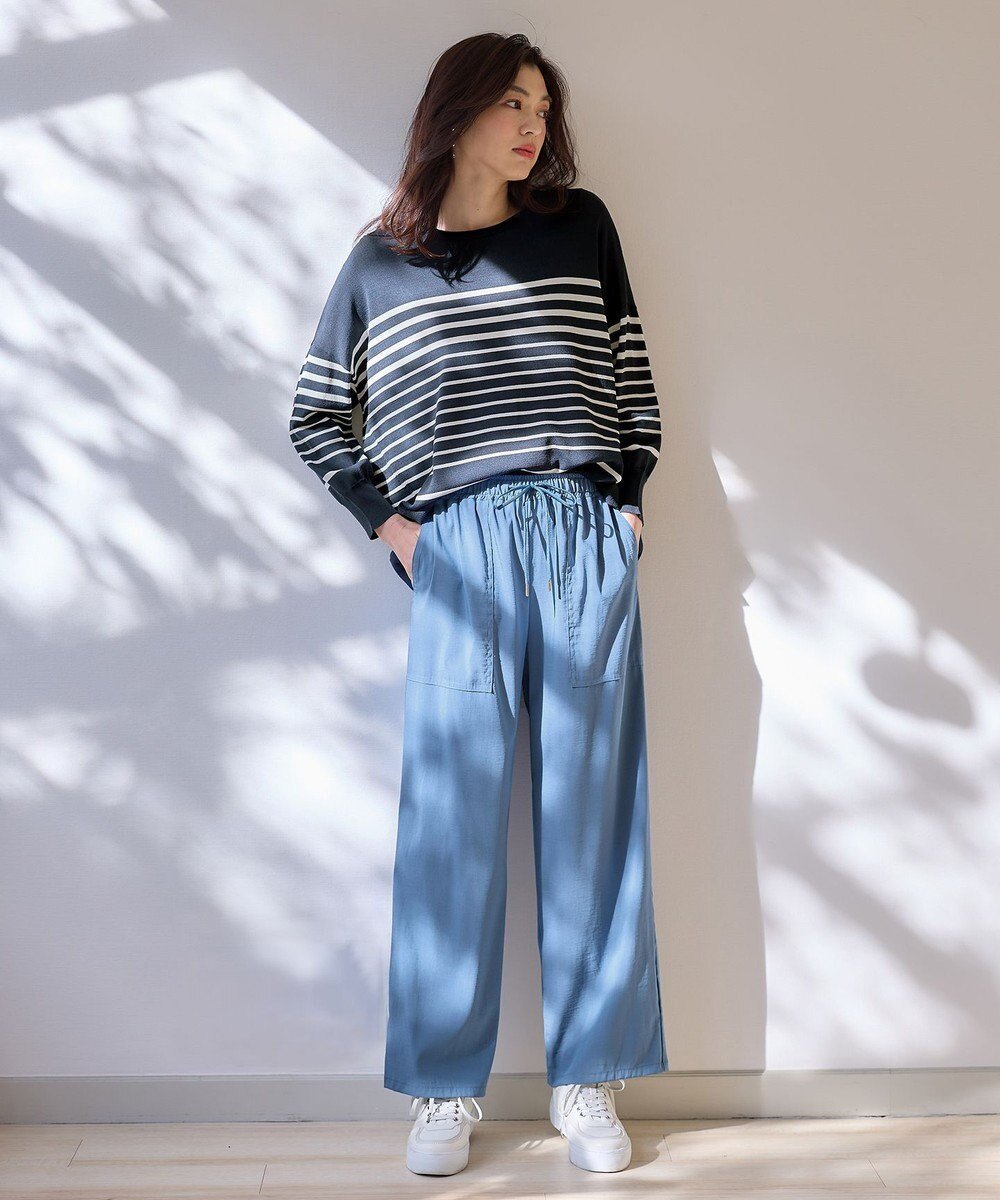 【エニー/ANY】の【洗濯機可能/接触冷感/UVケア/イージーケア】清涼リラックスパンツ インテリア・キッズ・メンズ・レディースファッション・服の通販 founy(ファニー) 　ファッション　Fashion　レディースファッション　Fashion for Women　パンツ　Pants & Trousers　シンプル　Simple, Minimal　ブルゾン　Blouson, Bomber Jacket　リラックス　Relax, Relaxed Fit　ワッシャー　Washer, Crinkled Finish　夏　Summer　春　Spring　S/S・春夏　SS, Spring/Summer, Warm Season　ブルー|ID: prp329100004272530 ipo3291000000034283256