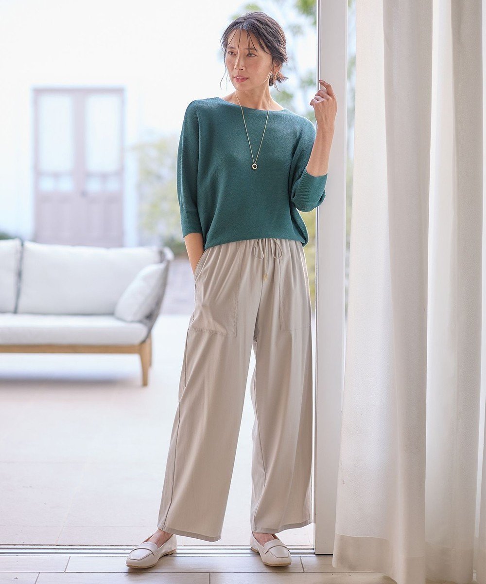 【エニー/ANY】の【洗濯機可能/接触冷感/UVケア/イージーケア】清涼リラックスパンツ インテリア・キッズ・メンズ・レディースファッション・服の通販 founy(ファニー) 　ファッション　Fashion　レディースファッション　Fashion for Women　パンツ　Pants & Trousers　シンプル　Simple, Minimal　ブルゾン　Blouson, Bomber Jacket　リラックス　Relax, Relaxed Fit　ワッシャー　Washer, Crinkled Finish　夏　Summer　春　Spring　S/S・春夏　SS, Spring/Summer, Warm Season　グレージュ|ID: prp329100004272530 ipo3291000000034283258