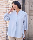 【エニー/ANY】の【WEB限定】【UVカット/抗菌防臭/速乾】エニィファンクション スキッパーブラウス サックス|ID: prp329100004272555 ipo3291000000033714121