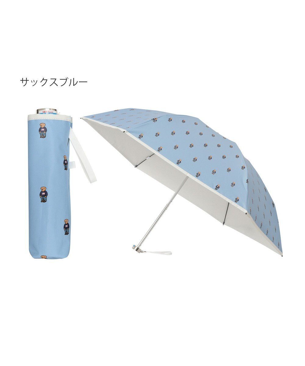 【ムーンバット/MOONBAT】のPOLO RALPH LAUREN 晴雨兼用日傘 折りたたみ傘 ポロベアプリント/遮光 遮熱 UV インテリア・キッズ・メンズ・レディースファッション・服の通販 founy(ファニー) 　ファッション　Fashion　レディースファッション　WOMEN　傘 / レイングッズ　Umbrellas/Rainwear　アイビー　Ivy　ニューヨーク　New York　傘　Umbrella　再入荷　Restock/Back In Stock/Re Arrival　日傘　Parasol　サックスブルー&ベアPt×オフ|ID: prp329100004272599 ipo3291000000029706792