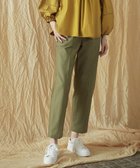 【23区/NIJYUSANKU】の【SLOW/洗える】バックサテンストレッチ ベイカーパンツ カーキ系|ID: prp329100004272827 ipo3291000000033476461