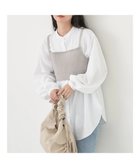 【アースミュージックアンドエコロジー/earth music&ecology】のSET2点ニットビスチェ+ノーカラーシャツ Off White|ID: prp329100004272936 ipo3291000000029684899