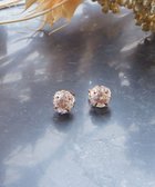 【ティアクラッセ/Tiaclasse】の【金属アレルギー対応】シャイニーストーンジルコニアピアス ピンクゴールド|ID: prp329100004273181 ipo3291000000031867036