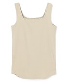 【アンフィーロ 自由区/UNFILO】の【新色登場】スクエアテレコタンクトップ 人気、トレンドファッション・服の通販 founy(ファニー) ファッション Fashion レディースファッション Fashion for Women トップス・カットソー Cut & Sew Tops シャツ・ブラウス・オフィスカジュアル Elegant Blouses & Button-Ups ロングTシャツ・Tシャツ Longline T-Shirts & Tees カットソー・ベーシックTシャツ Cut-and-Sewn Tops / Stretch Tees & Basics インナー Innerwear 春 Spring 洗える Machine Washable カットソー Cut and Sewn Top カーディガン Cardigan, Knitwear キャミソール Camisole, Spaghetti Strap Top 抗菌 Antibacterial, Bacteria-Resistant スクエア Square, Square Shape ストレッチ Stretch, Stretchy Fabric タンク Tank Top, Sleeveless Top デコルテ Décolleté, Neckline フィット Fit, Slim Fit S/S・春夏 SS, Spring/Summer, Warm Season 夏 Summer thumbnail ベージュ|ID: prp329100004273225 ipo3291000000033350314