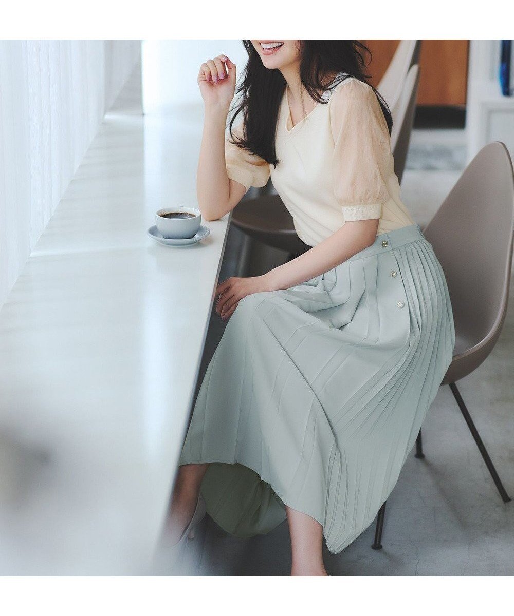 【エニィ スィス/any SiS】の【洗える】ダブルプリーツコンビ スカート 人気、トレンドファッション・服の通販 founy(ファニー) 　ファッション　Fashion　レディースファッション　WOMEN　スカート　Skirt　プリーツスカート　Pleated Skirts　とろみ　Thickness　アシンメトリー　Asymmetry　スニーカー　Sneakers　プリーツ　Pleats　エレガント 上品　Elegant　夏　Summer　春　Spring　S/S・春夏　Ss・Spring/Summer　洗える　Washable　ビジネス 仕事 通勤　Business　 other-1|ID: prp329100004273556 ipo3291000000031792524