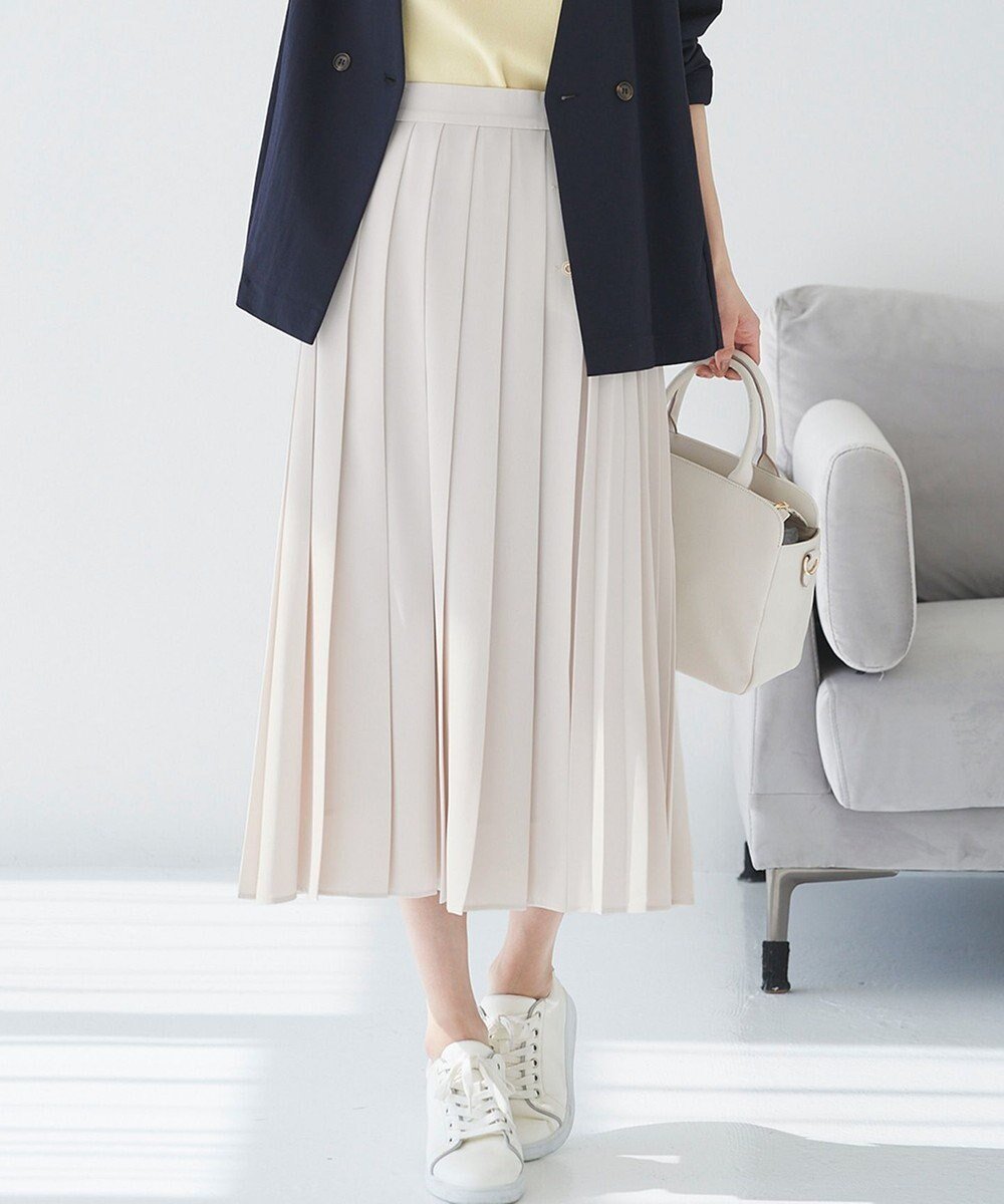 【エニィ スィス/any SiS】の【洗える】ダブルプリーツコンビ スカート インテリア・キッズ・メンズ・レディースファッション・服の通販 founy(ファニー) ファッション Fashion レディースファッション Fashion for Women スカート Skirts プリーツスカート / 上品フェミニンスタイル Pleated Skirts とろみ Fluid, Flowy Fabric アシンメトリー Asymmetrical Style スニーカー Sneakers, Trainers プリーツ Pleats, Pleated エレガント 上品 Elegant 夏 Summer 春 Spring S/S・春夏 SS, Spring/Summer, Warm Season 洗える Machine Washable ビジネス 仕事 通勤 Business / Work / Commuting アイボリー|ID: prp329100004273556 ipo3291000000034411168